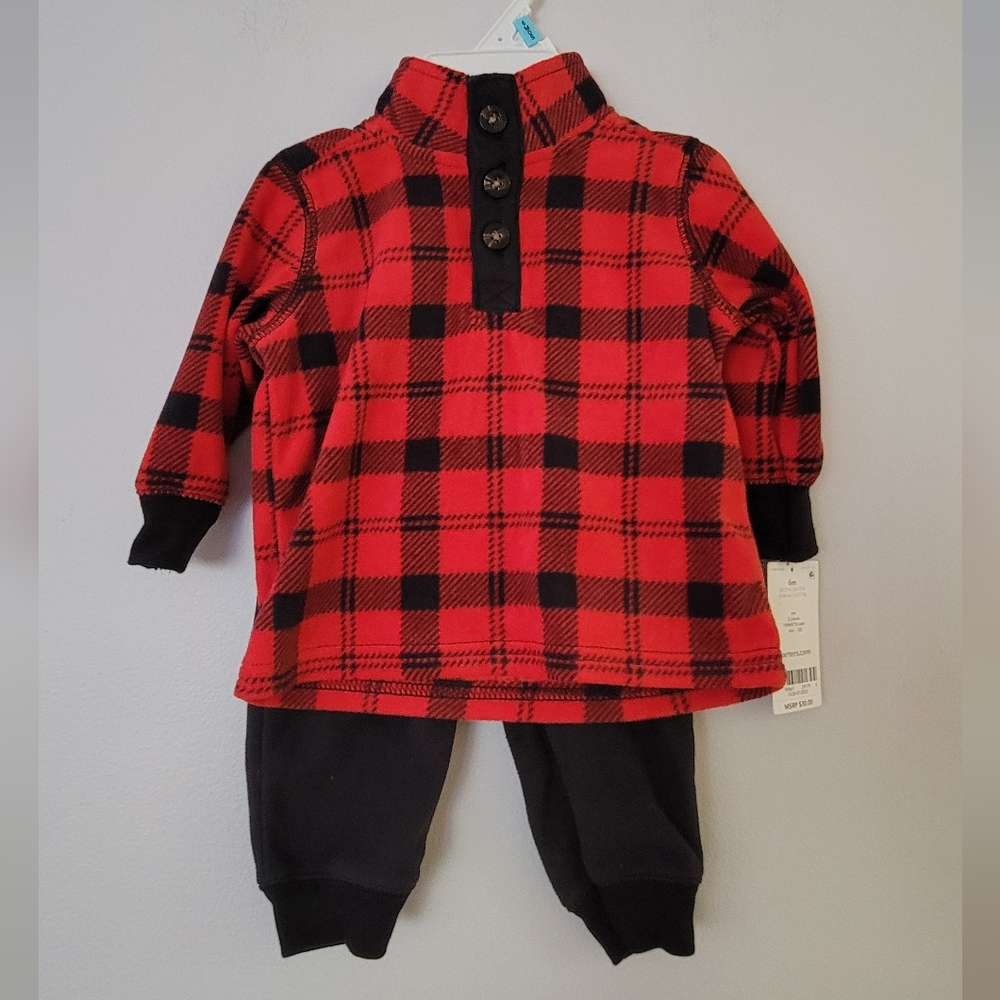 Carter's Fleece Outfit Size 6 Months NWT